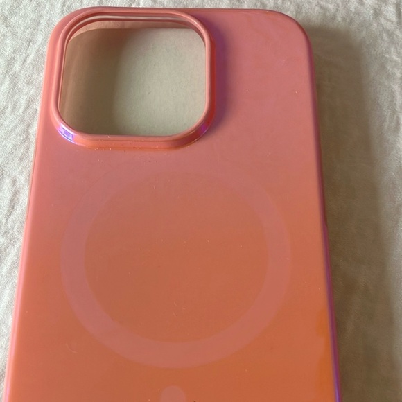Kate Spade: Pink iPhone 14 Pro Phone Case- Iridescent- high gloss- 10 ft drop - Picture 7 of 16